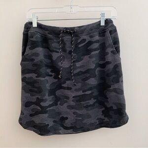 Sundry Skirt Camo Pull On Grey